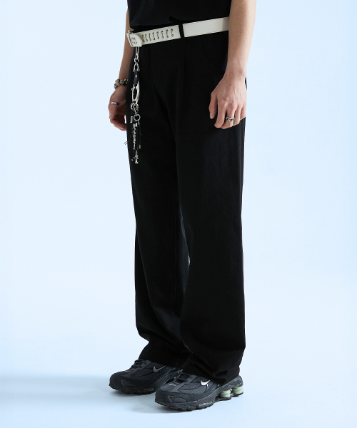KRUXH(クルクス)の「セミワイド ツイルパンツ / ブラック(その他パンツ・レディース・その他・1/2)」の2枚目の写真