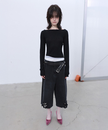 TWO-WAY KNIT TOP (BLACK)