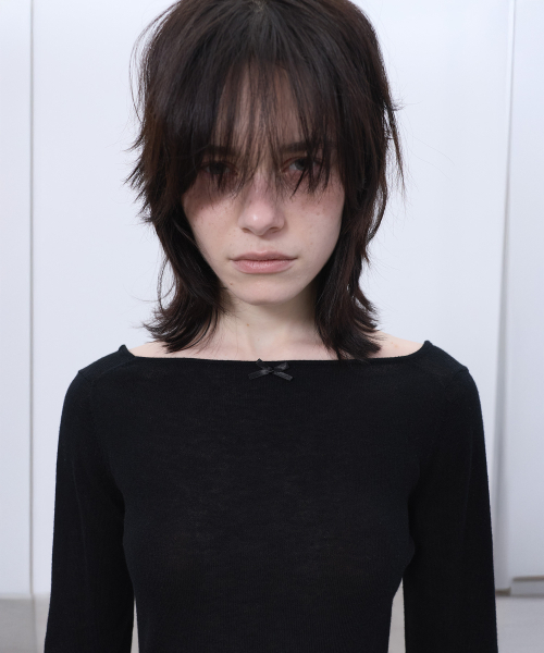 LCDC TM（エルシーディーシーティーエム）の「TWO-WAY KNIT TOP (BLACK)（ニット/セーター・レディース・その他・SMALL/MEDIUM）」の8枚目の写真