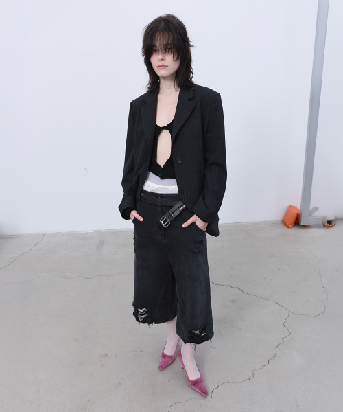 LCDC TM（エルシーディーシーティーエム）の「TWO-WAY KNIT TOP (BLACK)（ニット/セーター・レディース・その他・SMALL/MEDIUM）」の10枚目の写真