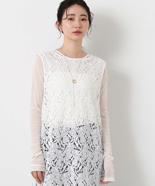 Gready Brilliant（グレディブリリアン）の「ＬＵレースジレ２ＷＡＹワンピ（ワンピース・レディース・ブラック/オフホワイト・38）」の8枚目の写真