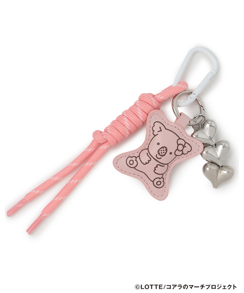LOVETOXIC(ラブトキシック)の「【コアラのマーチ】合皮モチーフチャーム(その他小物・キッズ・ピンク/ライトグリーン・F)」の1枚目の写真