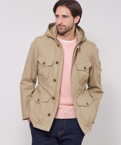 MACKINTOSH LONDON（マッキントッシュ ロンドン）の「【WEB・一部店舗限定】【BERWICK】メモリーストレッチフーデットブルゾン（ブルゾン・メンズ・ブラック/ベージュ系その他・42/40/38）」の2枚目の写真