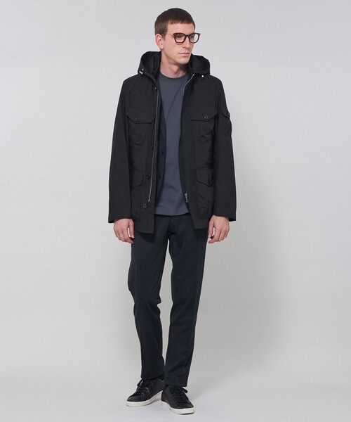MACKINTOSH LONDON（マッキントッシュ ロンドン）の「【WEB・一部店舗限定】【BERWICK】メモリーストレッチフーデットブルゾン（ブルゾン・メンズ・ブラック/ベージュ系その他・42/40/38）」の3枚目の写真