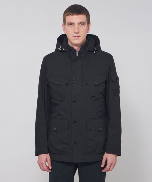 MACKINTOSH LONDON（マッキントッシュ ロンドン）の「【WEB・一部店舗限定】【BERWICK】メモリーストレッチフーデットブルゾン（ブルゾン・メンズ・ブラック/ベージュ系その他・42/40/38）」の6枚目の写真