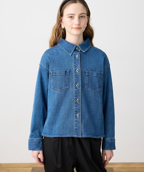 ストレッチデニムシャツ（シャツ/ブラウス）｜LE SOUK HOLIDAY