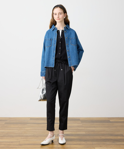 LE SOUK HOLIDAY（ルスークホリデー）の「ストレッチデニムシャツ（シャツ/ブラウス・レディース・ネイビー/ブルー・L/M）」の15枚目の写真