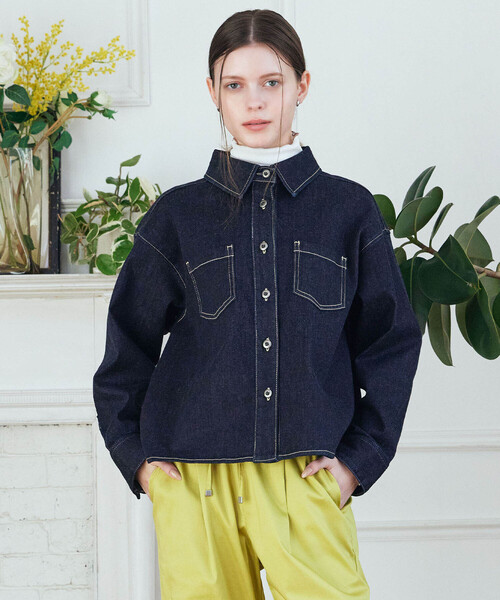 ストレッチデニムシャツ（シャツ/ブラウス）｜LE SOUK HOLIDAY