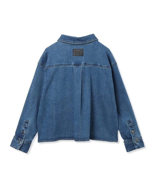 LE SOUK HOLIDAY（ルスークホリデー）の「ストレッチデニムシャツ（シャツ/ブラウス・レディース・ネイビー/ブルー・L/M）」の20枚目の写真