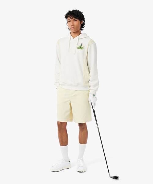 LACOSTE(ラコステ)の「フリース切り替えゴルフプリントパーカー(パーカー・メンズ・ホワイト・5/3/4)」の9枚目の写真