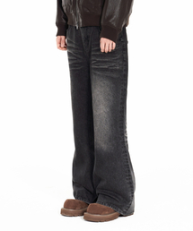 IDWS（アイドンワナセル）の「Motion Flare Denim Pants Black（デニムパンツ）」