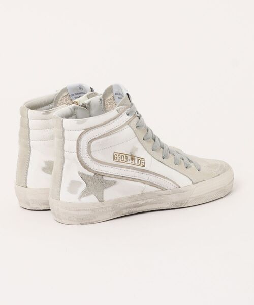 GOLDEN GOOSE（ゴールデングース）の「レディース Slide アイスグレースエードスター＆ホワイトフラッシュ（スニーカー・レディース・ホワイト・36/37/38/39/40）」の6枚目の写真