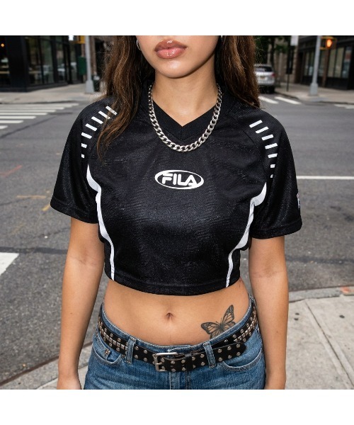 FILA(フィラ)の「FOOTBALL TEE(Tシャツ/カットソー・レディース・シルバー/ブラック/ホワイト・XL/L/M)」の10枚目の写真