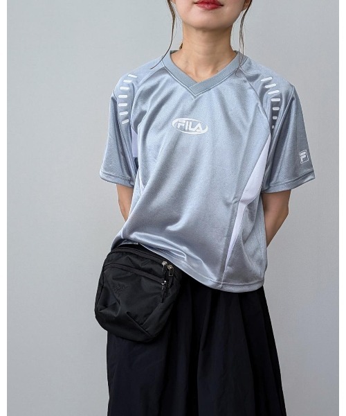 FILA(フィラ)の「FOOTBALL TEE(Tシャツ/カットソー・レディース・シルバー/ブラック/ホワイト・XL/L/M)」の13枚目の写真