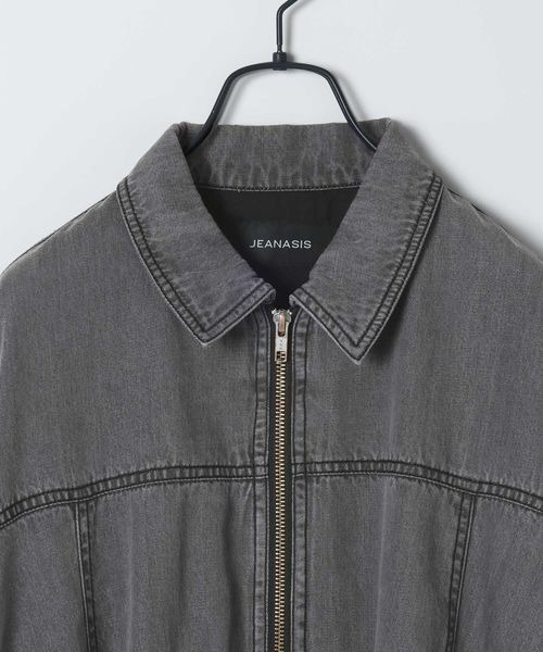 JEANASIS（ジーナシス）の「【WEB限定】デニムZIPバルーンブルゾン/653184（ブルゾン・レディース・ブラック系その他/ブルー系その他・FREE）」の4枚目の写真