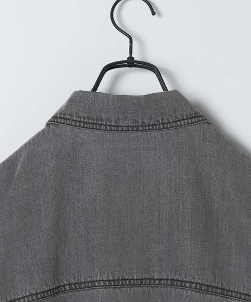 JEANASIS（ジーナシス）の「【WEB限定】デニムZIPバルーンブルゾン/653184（ブルゾン・レディース・ブラック系その他/ブルー系その他・FREE）」の9枚目の写真