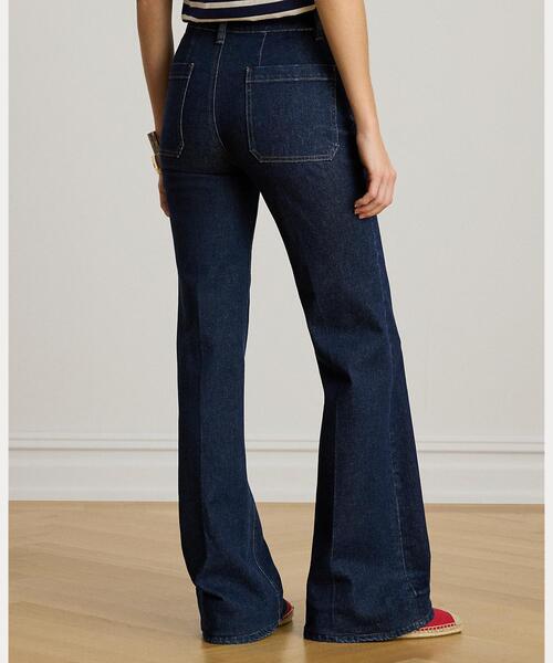 LAUREN RALPH LAUREN(ローレン ラルフ ローレン)の「ハイライズ フレア セーラー ジーンズ(デニムパンツ・レディース・ブルー・0/00/2/4/6)」の5枚目の写真