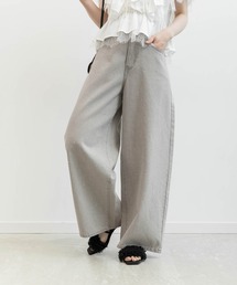 RANDA（ランダ）の「ホットフィックスストーンカーブデニムパンツ（その他パンツ）」