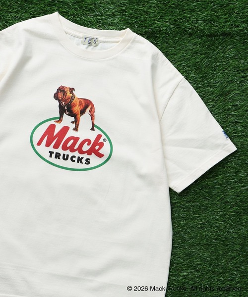 The Endless Summer（エンドレスサマー）の「TES x MACK TRUCKS COLLABORATION TEE Type-A / マックトラックスコラボTシャツ（Tシャツ/カットソー・メンズ・ホワイト/グレー/アイボリー・XX-LARGE/X-LARGE/LARGE/MEDIUM/SMALL）」の3枚目の写真