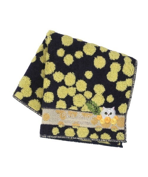 PAUL & JOE ACCESSOIRES(ポールアンドジョーアクセソワ)の「ポール & ジョー アクセソワ タオルハンカチ <ジプシー ミモザ>(ハンカチ/ハンドタオル・レディース・ネイビー/イエロー/アイボリー・FREE)」の2枚目の写真