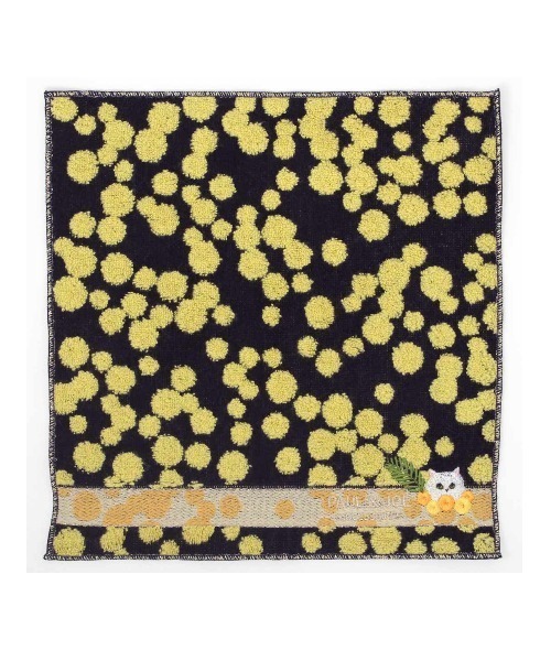 PAUL & JOE ACCESSOIRES(ポールアンドジョーアクセソワ)の「ポール & ジョー アクセソワ タオルハンカチ <ジプシー ミモザ>(ハンカチ/ハンドタオル・レディース・ネイビー/イエロー/アイボリー・FREE)」の5枚目の写真