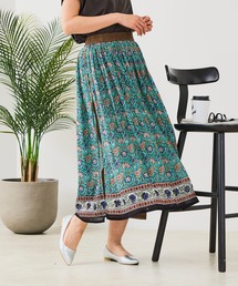 fort point（フォーポイント）の「【C-FORT POINT/フォートポイント】インド綿 総柄パンツスカート（スカート）」