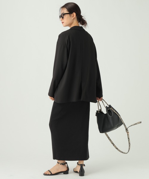 Elura（エルーラ）の「サラサラリラクシージャケット/656801（テーラードジャケット・レディース・ブラック/ダークブラウン/オフホワイト/モカ・MEDIUM/SMALL）」の20枚目の写真