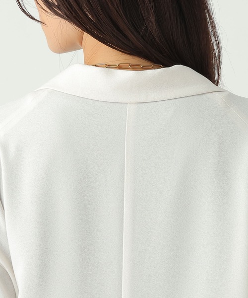 Elura（エルーラ）の「サラサラリラクシージャケット/656801（テーラードジャケット・レディース・ブラック/ダークブラウン/オフホワイト/モカ・MEDIUM/SMALL）」の5枚目の写真