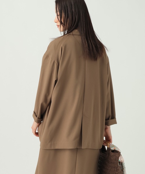 Elura（エルーラ）の「サラサラリラクシージャケット/656801（テーラードジャケット・レディース・ブラック/ダークブラウン/オフホワイト/モカ・MEDIUM/SMALL）」の22枚目の写真