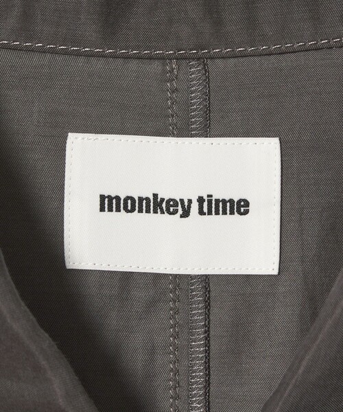 MONKEY TIME（モンキータイム）の「キュプラ コットン フィブリル カバーオール シャツ（シャツ/ブラウス・メンズ・ダークグレー/ロイヤルブルー・S/XL/L/M）」の9枚目の写真