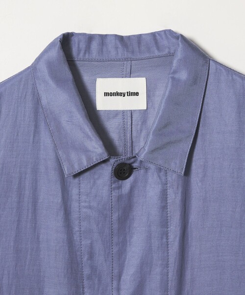 MONKEY TIME（モンキータイム）の「キュプラ コットン フィブリル カバーオール シャツ（シャツ/ブラウス・メンズ・ダークグレー/ロイヤルブルー・S/XL/L/M）」の10枚目の写真