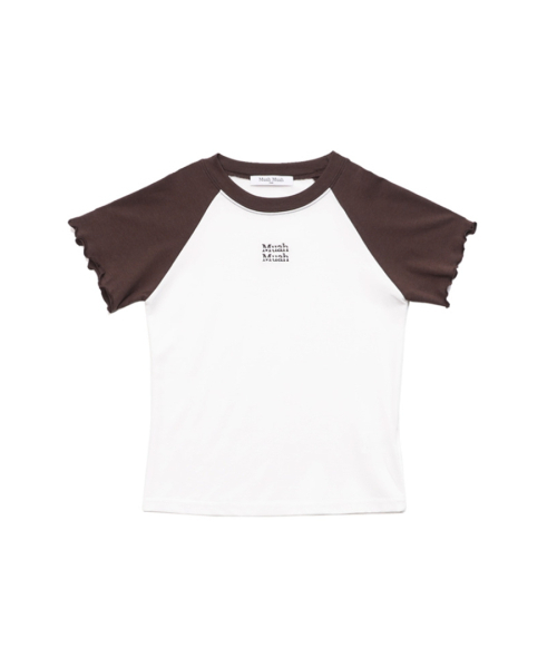 muahmuah（ムーアムーア）の「フリルコットンモーダル半袖Tシャツ [2色]（Tシャツ/カットソー・レディース・ブラウン/ブラック・FREE）」の8枚目の写真