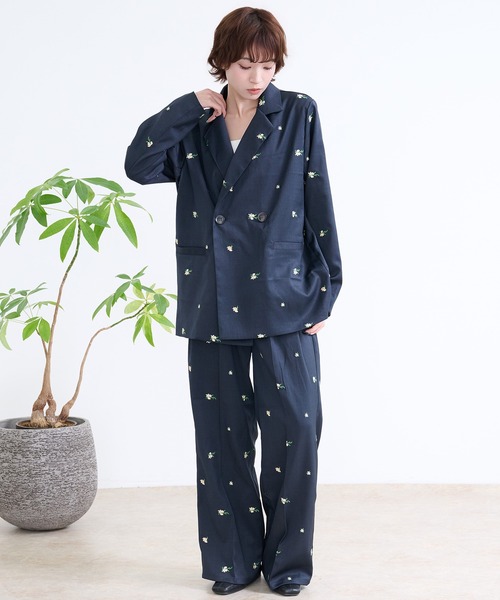DAESE TOKYO(デセトウキョウ)の「『DAESE TOKYO/デセトウキョウ』花刺繍パンツ(その他パンツ・レディース・グレー/ネイビー・FREE)」の11枚目の写真