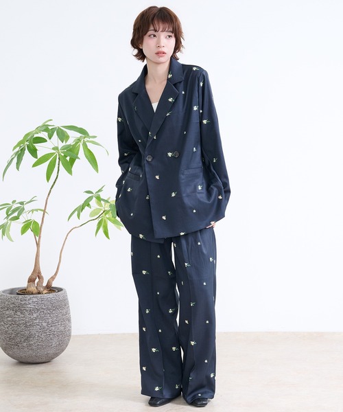 DAESE TOKYO(デセトウキョウ)の「『DAESE TOKYO/デセトウキョウ』花刺繍パンツ(その他パンツ・レディース・グレー/ネイビー・FREE)」の12枚目の写真