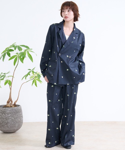 DAESE TOKYO(デセトウキョウ)の「『DAESE TOKYO/デセトウキョウ』花刺繍パンツ(その他パンツ・レディース・グレー/ネイビー・FREE)」の13枚目の写真