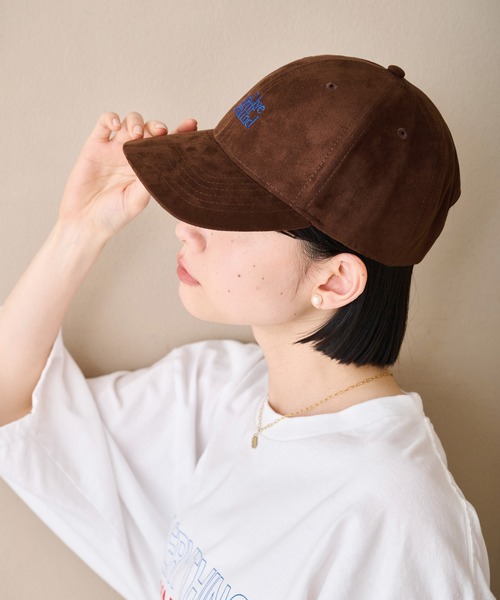 kha:ki（カーキ）の「「KHA:KI / カーキ」スエードキャップ -LIVE YOUR GROUND-（キャップ・レディース・ブラック/ブラウン/ベージュ・FREE）」の3枚目の写真