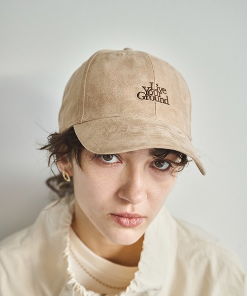 kha:ki（カーキ）の「「KHA:KI / カーキ」スエードキャップ -LIVE YOUR GROUND-（キャップ・レディース・ブラック/ブラウン/ベージュ・FREE）」の4枚目の写真