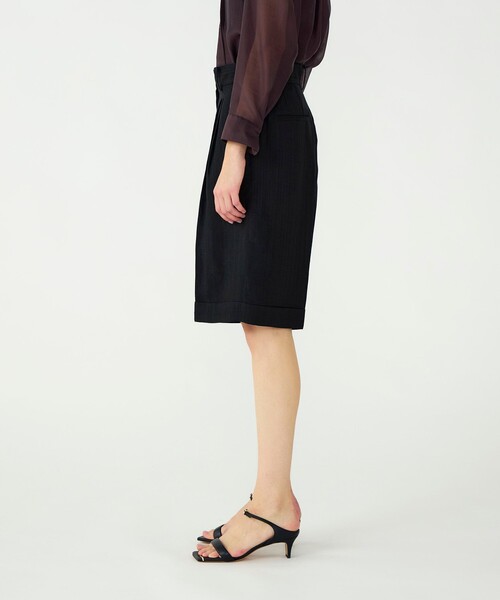 BALLSEY(ボールジィ)の「レーヨンリネンブッチャー バミューダパンツ(その他パンツ・レディース・ブラウン/ブラック・36/34)」の5枚目の写真