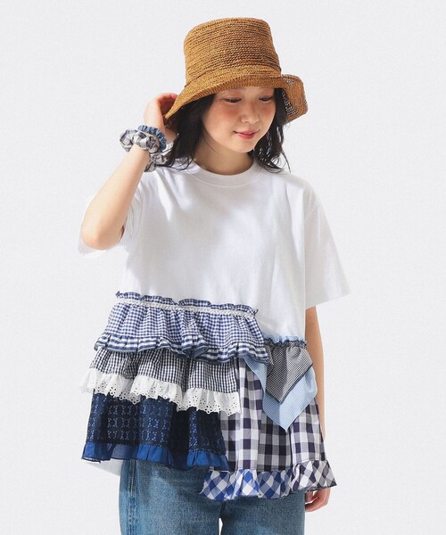 TORI-TO(トリト)の「【別注】TORI-TO / ティアード Tシャツ(Tシャツ/カットソー・レディース・ブラック/ホワイト・ONE SIZE)」の15枚目の写真