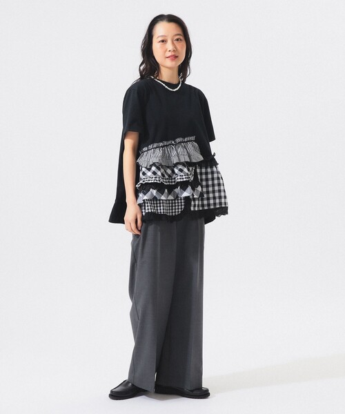 TORI-TO(トリト)の「【別注】TORI-TO / ティアード Tシャツ(Tシャツ/カットソー・レディース・ブラック/ホワイト・ONE SIZE)」の16枚目の写真