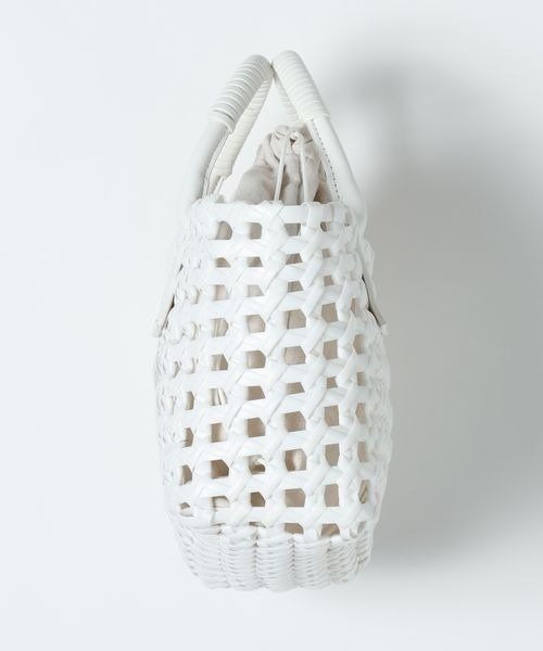 JEANASIS（ジーナシス）の「メルカドミニBAG/654097（ハンドバッグ・レディース・ホワイト系その他/ブラック系その他・FREE）」の4枚目の写真