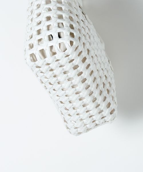 JEANASIS（ジーナシス）の「メルカドミニBAG/654097（ハンドバッグ・レディース・ホワイト系その他/ブラック系その他・FREE）」の5枚目の写真