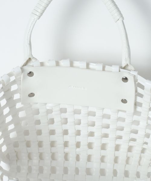 JEANASIS（ジーナシス）の「メルカドミニBAG/654097（ハンドバッグ・レディース・ホワイト系その他/ブラック系その他・FREE）」の7枚目の写真