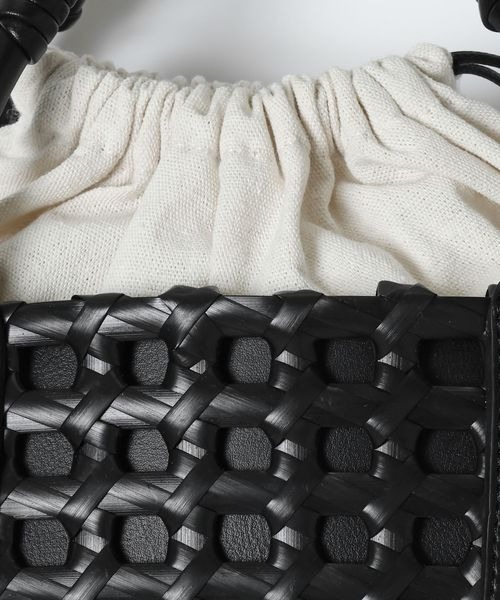 JEANASIS（ジーナシス）の「メルカドミニBAG/654097（ハンドバッグ・レディース・ホワイト系その他/ブラック系その他・FREE）」の11枚目の写真