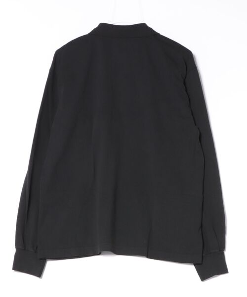 LOS ANGELES APPAREL（ロサンゼルスアパレル）の「【Los Angeles Apparel/ロサンゼルス・アパレル】Long Sleeve Polo T-Shirt/長袖 ポロシャツ 無地 / 6.5oz コットンジャージ / 製品染め ガーメントダイ / アメリカ製/ ユニセックス（18417GD）（ポロシャツ・メンズ・ブラック/ブラック系その他/チョコ/オフホワイト・MEDIUM/LARGE/X-LARGE）」の7枚目の写真