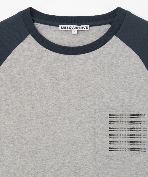 Millo Archive（ミロ アーカイブ）の「ドットプリントポケットラグランTシャツ[ネイビー]（Tシャツ/カットソー・メンズ・その他・LARGE/X-LARGE/MEDIUM）」の2枚目の写真