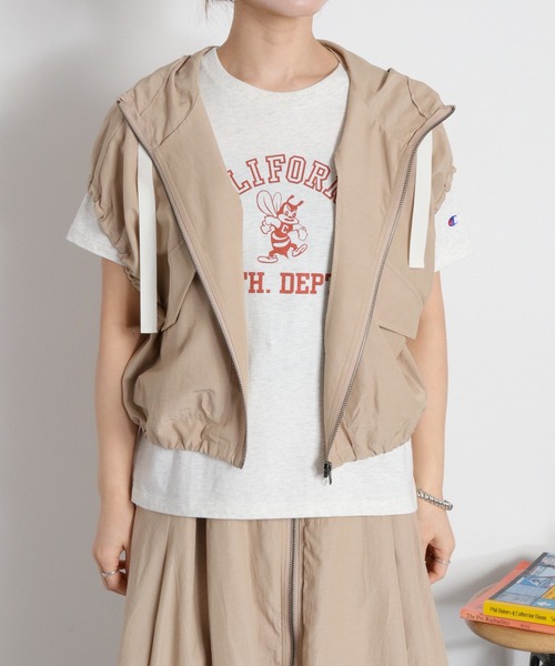 Champion(チャンピオン)の「【Champion】SHORT SLEEVE TEE(Tシャツ/カットソー・レディース・ネイビー/オートミール・M)」の20枚目の写真