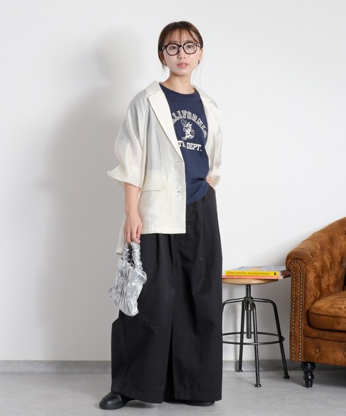 Champion(チャンピオン)の「【Champion】SHORT SLEEVE TEE(Tシャツ/カットソー・レディース・ネイビー/オートミール・M)」の22枚目の写真