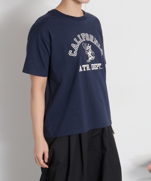Champion(チャンピオン)の「【Champion】SHORT SLEEVE TEE(Tシャツ/カットソー・レディース・ネイビー/オートミール・M)」の8枚目の写真