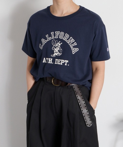 Champion(チャンピオン)の「【Champion】SHORT SLEEVE TEE(Tシャツ/カットソー・レディース・ネイビー/オートミール・M)」の9枚目の写真